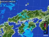 雨雲レーダー(2015年02月04日)