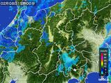 雨雲レーダー(2015年02月08日)