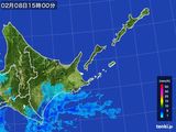 雨雲レーダー(2015年02月08日)