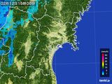 2015年02月12日の宮城県の雨雲レーダー