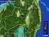 雨雲レーダー(2015年02月17日)