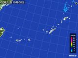 2015年02月21日の沖縄地方の雨雲レーダー