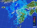 雨雲レーダー(2015年02月21日)