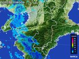 2015年02月22日の奈良県の雨雲レーダー