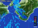 雨雲レーダー(2015年02月22日)