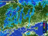 雨雲レーダー(2015年02月22日)