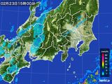 雨雲レーダー(2015年02月23日)