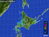 2015年02月24日の北海道地方の雨雲レーダー