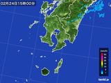 雨雲レーダー(2015年02月24日)