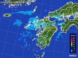雨雲レーダー(2015年02月25日)