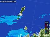 2015年02月25日の長崎県(壱岐・対馬)の雨雲レーダー