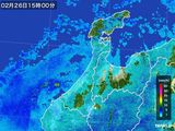 2015年02月26日の石川県の雨雲レーダー