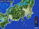 雨雲レーダー(2015年02月27日)