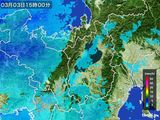 2015年03月03日の滋賀県の雨雲レーダー