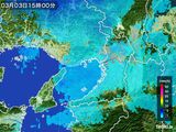 雨雲レーダー(2015年03月03日)