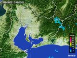 2015年03月06日の愛知県の雨雲レーダー