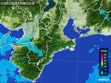 2015年03月06日の三重県の雨雲レーダー