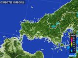 雨雲レーダー(2015年03月07日)