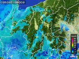 2015年03月09日の長野県の雨雲レーダー