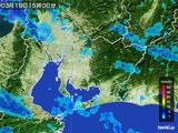 2015年03月10日の愛知県の雨雲レーダー