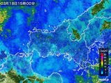 雨雲レーダー(2015年03月18日)