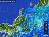 2015年03月19日の北陸地方の雨雲レーダー