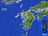2015年03月19日の九州地方の雨雲レーダー