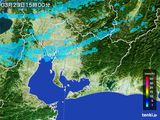 2015年03月23日の愛知県の雨雲レーダー