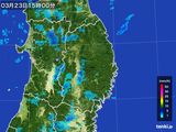 2015年03月23日の岩手県の雨雲レーダー