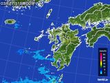 2015年03月27日の九州地方の雨雲レーダー