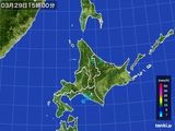 2015年03月29日の北海道地方の雨雲レーダー