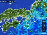 2015年03月29日の近畿地方の雨雲レーダー