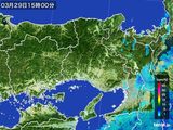 雨雲レーダー(2015年03月29日)