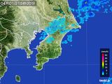 2015年04月01日の千葉県の雨雲レーダー