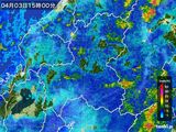 雨雲レーダー(2015年04月03日)