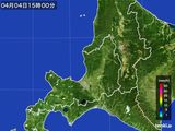 2015年04月04日の道央の雨雲レーダー