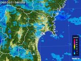 雨雲レーダー(2015年04月05日)