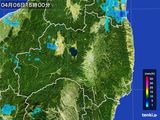 雨雲レーダー(2015年04月06日)