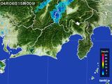 2015年04月06日の静岡県の雨雲レーダー
