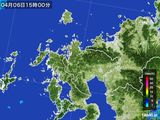 2015年04月06日の佐賀県の雨雲レーダー