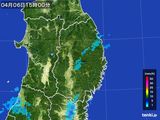 雨雲レーダー(2015年04月06日)