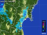 雨雲レーダー(2015年04月06日)