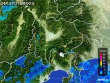 雨雲レーダー(2015年04月07日)