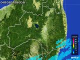 雨雲レーダー(2015年04月08日)