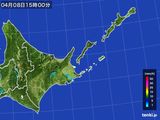 2015年04月08日の道東の雨雲レーダー