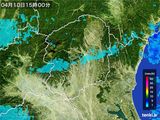 2015年04月10日の栃木県の雨雲レーダー
