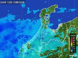 雨雲レーダー(2015年04月10日)