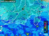 2015年04月10日の静岡県の雨雲レーダー