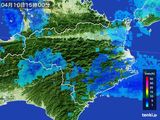 2015年04月10日の徳島県の雨雲レーダー