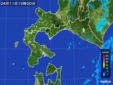 2015年04月11日の道南の雨雲レーダー